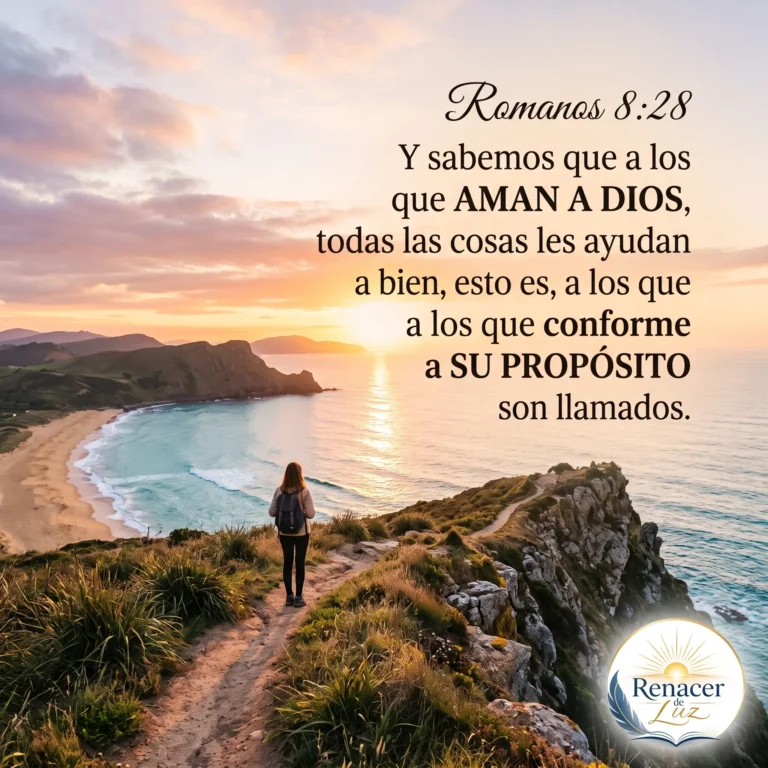 El propósito detrás de cada paso - Romanos 8:28 renacer de luz